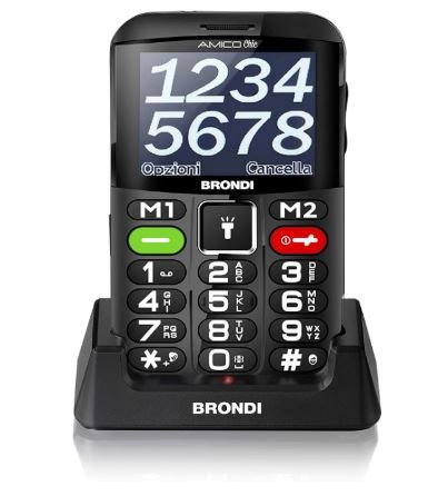 CELLULARE BRONDI AMICO CHIC BLACK ITALIA