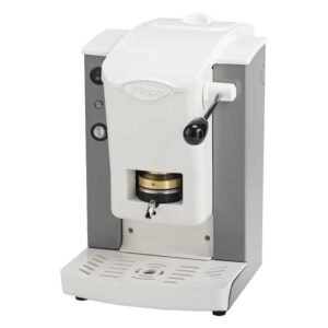 MACCHINA DA CAFFE' FABER SLOT PLAST BASIC TELAIO GRIGIO PLASTICHE BIANCO PRESSACIALDA IN OTTONE SPGRIBBASOTT