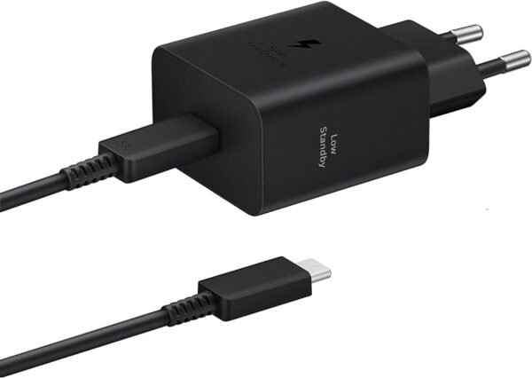 CARICABATTERIA DA RETE SAMSUNG SUPER FAST CHARGING 45W USB-C EP-T4511XBEGEU + CAVO TYPE-C BLACK
