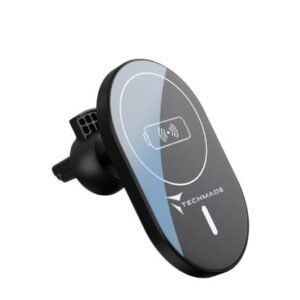 CARICABATTERIA DA AUTO 15W SENZA FILO TECHMADE CAVO USB TM-C20