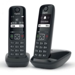 CORDLESS SIEMENS GIGASET AS690 DUO BLACK