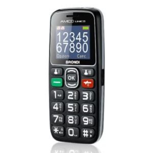 CELLULARE BRONDI AMICO UNICO+ DUOS BLACK ITALIA