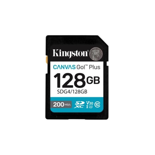 MEMORY CARD SECURE DIGITAL 128GB KINGSTON CLASSE 10 SDG4/128GB